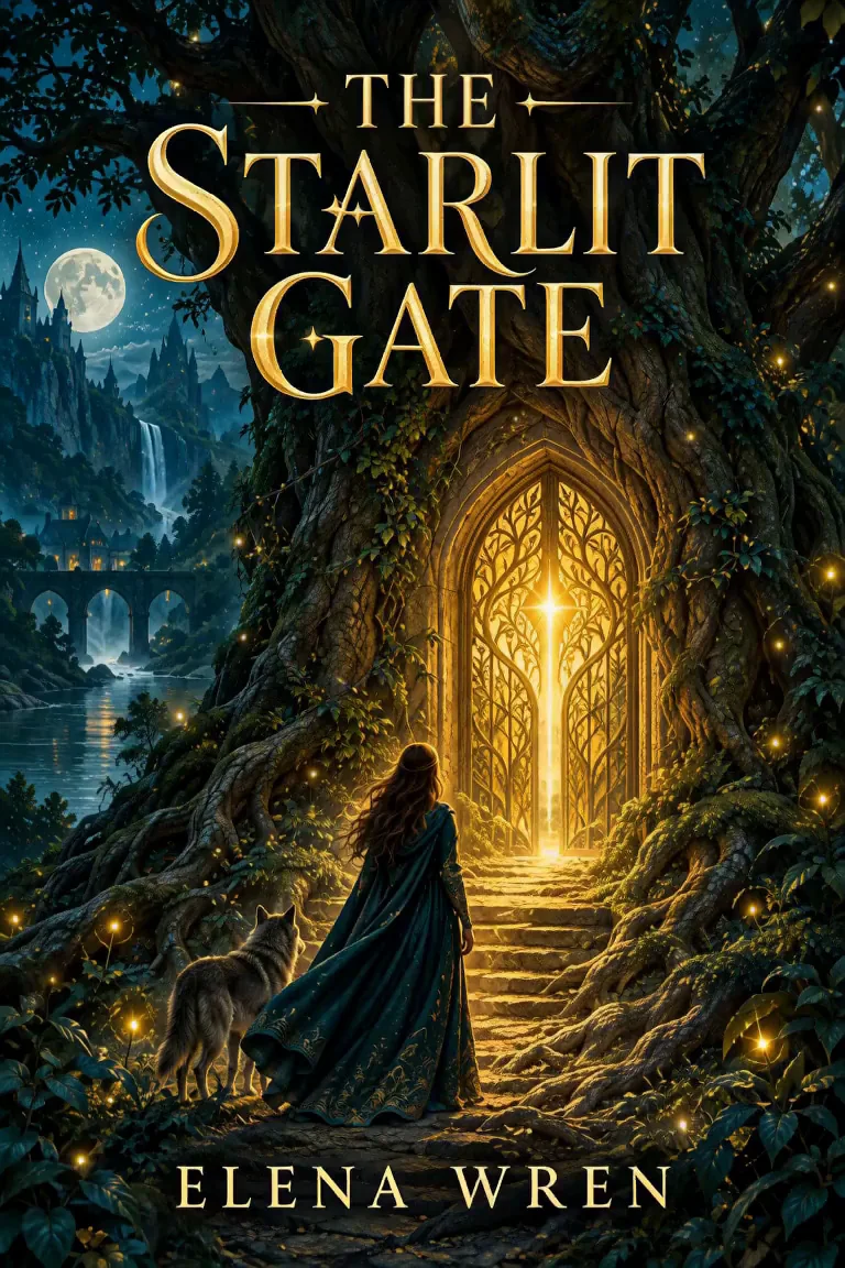 Fantasy book cover animated with restrained cinematic motion