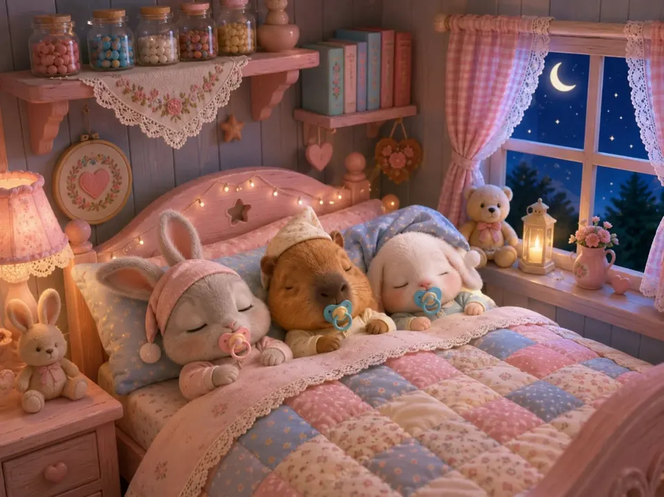 Sleepy animal friends